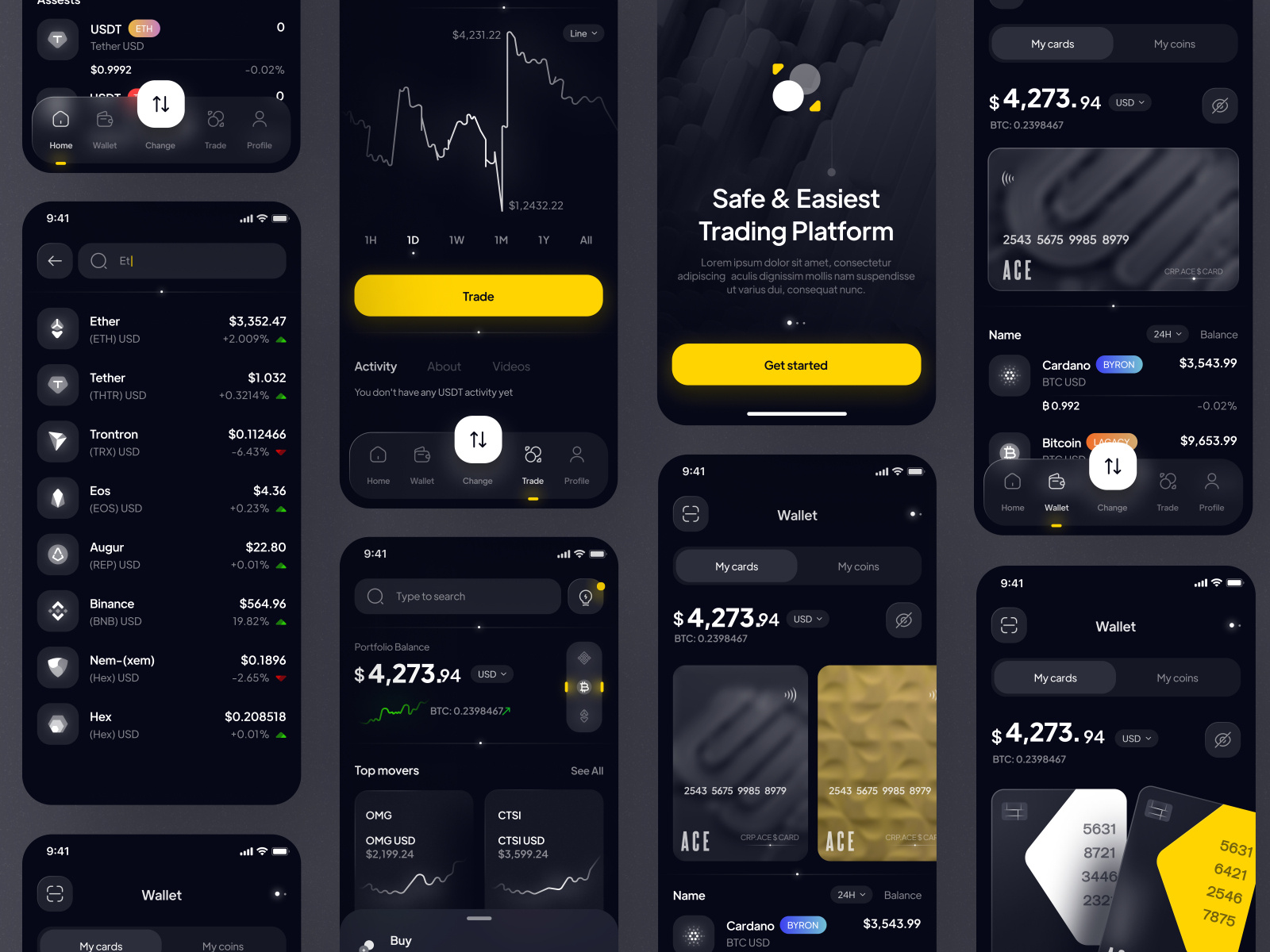Coin Exchange App UI by uixamjad for Piqo Studio on Dribbble