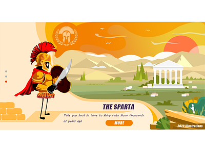 SPARTA 03 flat illustration ui ux