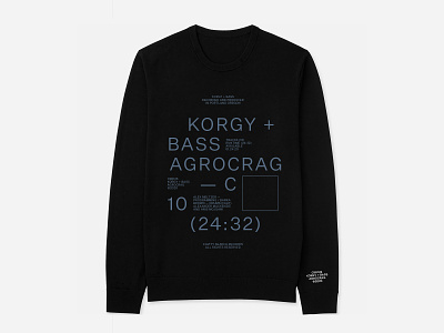Korgy + Bass — Agrocrag Sweatshirts layout sweatshirt typography
