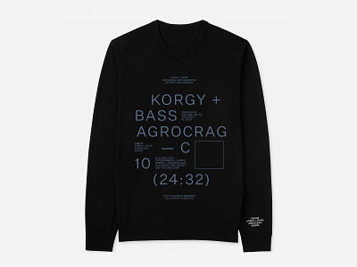 Korgy + Bass — Agrocrag Sweatshirts layout sweatshirt typography