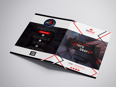 PHOTOGRAPHY Bi-FOLD BROCHUER corporate design fashion flyer modern photography photography flyer