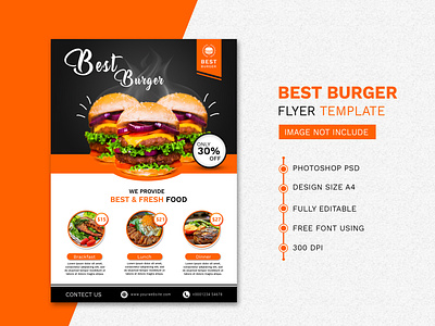 Best Burger Flyer Template