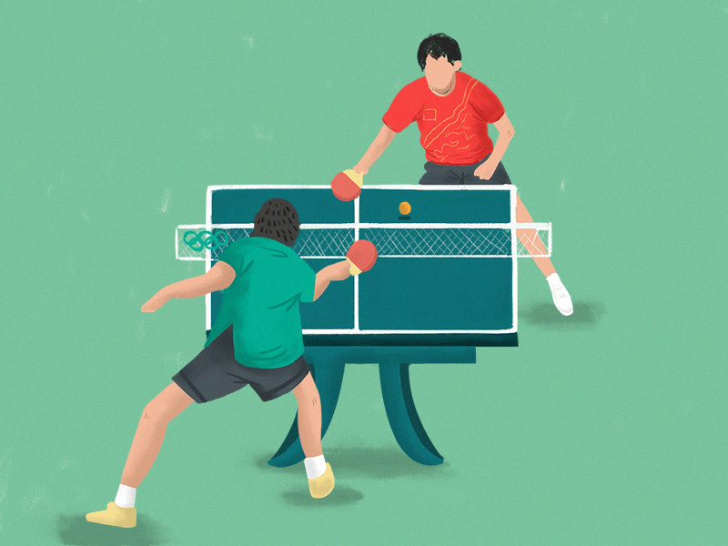 Ping-pong by Jenny on Dribbble