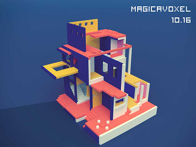 Magica voxel practice 3d design