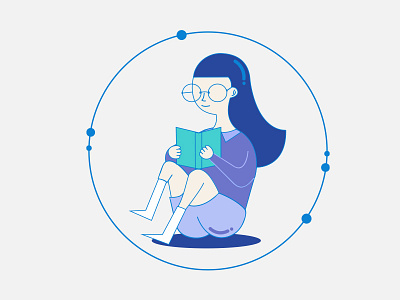 Daily Design blue character design dribbble illustration vision