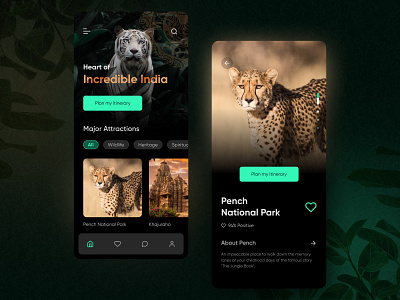 MP Tourism App Redesign app dark mode design mobile mp tourism ui