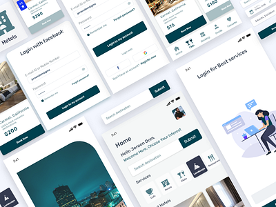 Hotel & Cafe Booking android app android app design illustrations ios ios app ios app design typogaphy ui ui design uidesign uiux ux design uxdesign uxdesigner uxdesigns uxui web design webdesign website design workout