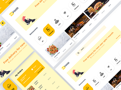 Online Food Booking android app android app design typeface typogaphy typography ui ui ux ui design uidesign uiux ux ux ui web web design webdesign website website design xd design xd ui kit xddailychallenge