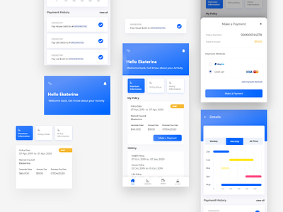 Insurance App adobexd android app androidappdesign dribbble best shot ios app ios app design mobile ui mobileappdesign mobileapplication typography uidaily uiuxdesign uiuxdesigner ux design uxd webdeisgn webdesign webdesigner website design