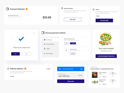 Food website UI Kit