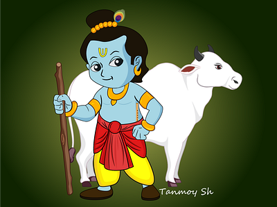 Yogeshwara Shree Krishna Illustration