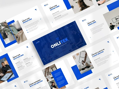 Onitek Startup And Technology Presentation branding design google slides template keynote design minimal powerpoint design presentation design typography ui ux web