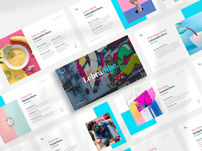 Lebrambe Creative Presentation branding google slides template illustration keynote design minimal powerpoint design presentation design typography ui ux web