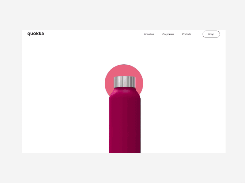 Quokka bottles website design designs landing landing page ui uxui uxui design