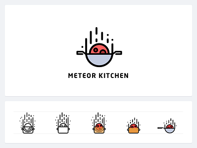 Meteor Kitchen Web Identity branding identity javascript kitchen logo meteor meteorjs
