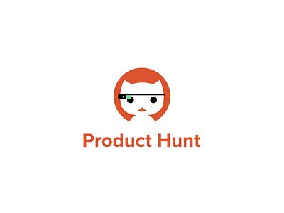 Product Hunt - Glasshole Kitty Branding Concept branding cat concept glasshole google hunt identity kitty logo product
