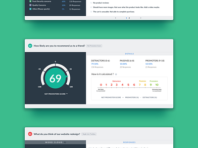 VWO Survey Reports for a Net-Promoter-Score type question