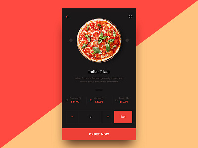 Order a Pizza android app ios order pizza product design shopping ui ux