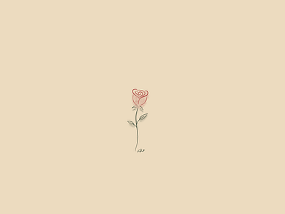 Minimalistic Rose