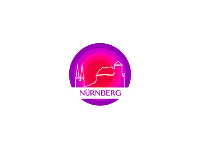 Nuremberg Geofilter Illustration design geofilter icon illustration logo vector