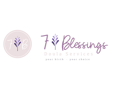 Doula Logo 7 Blessings branding design freelance icon illustrator logo vector