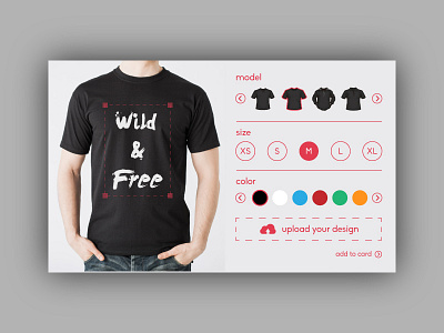 Day 015 - T-Shirt Creator clothes create creator design shopping t shirt ui