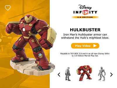 Day 027 - Hulkbuster Card avengers disney game hulk buster card infinity marvel ui