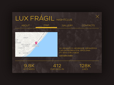 Day 029 - Club Profile bar card club profile dance club information lisbon lux nightclub