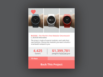 Day 032 - Crowdfunding Card back this project blocks clock crowdfunding card indiegogo kickstarter