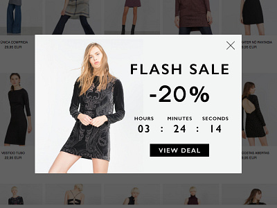 Day 059 - Limited Time Offer clothes countdown flash sale limited time offer shopping ui