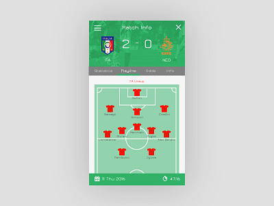 Day 075 - Football Application 75 app field football application green score soccer sport