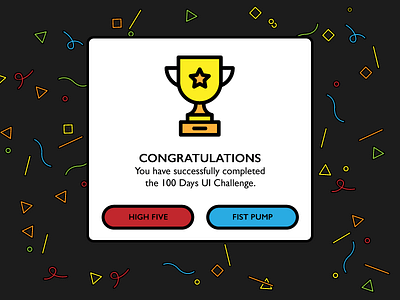 Day 100 - Congratulations Card