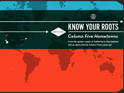 Know Your Roots: Column Five Hometowns column five graphic hometowns interactive