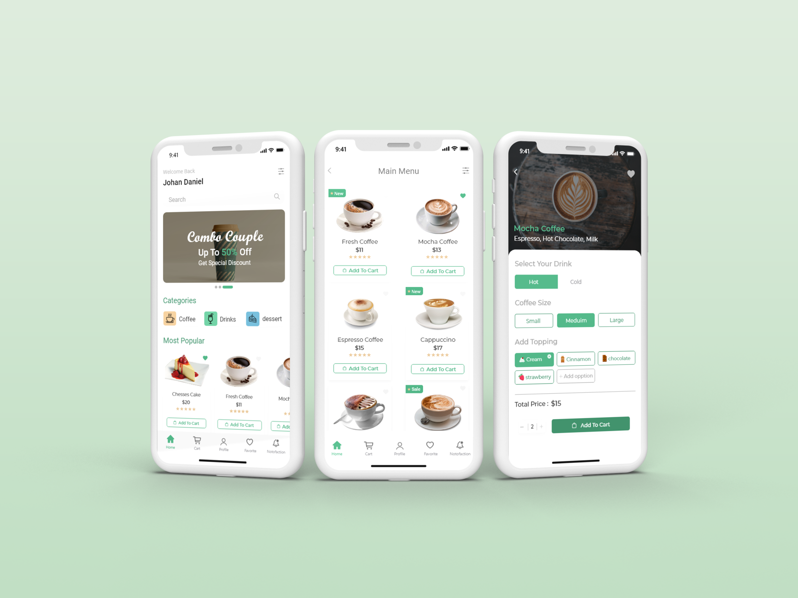 Coffee UI Design by Mariam Faragala on Dribbble