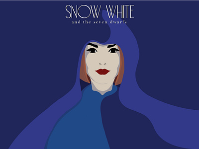 Snow White and the seven dwarfs art illustration procreate