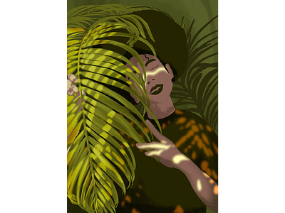 Tropical mood art illustration procreate