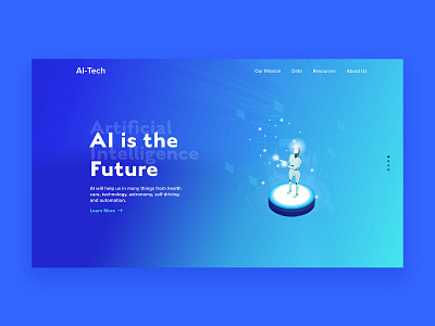 AI Tech Company Landing Page landingpage productdesign ui uidesign uiux ux ux design webdesign