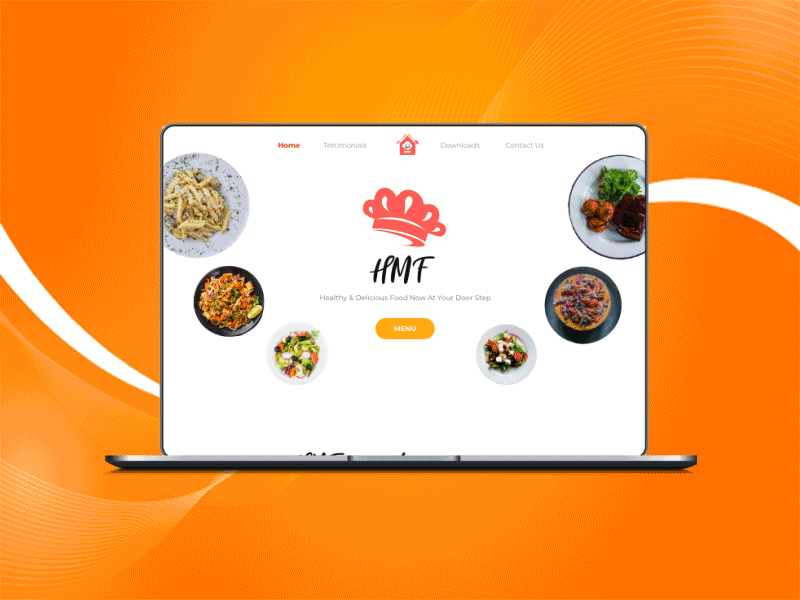 HMF WEB animation clean designs food landing page ui design ux desgin webdesign website