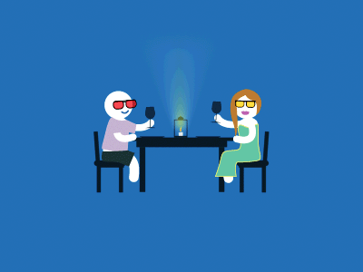 The Dinner animation illustration