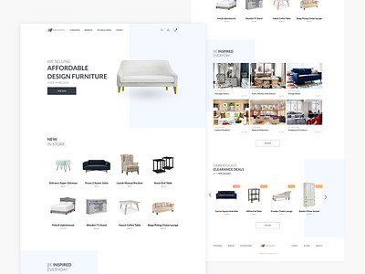 Furniture Homepage Website clean ui desktop furniture furniture website homepage design interface landing landing page landingpage modern ui ui ui design uiux user experience user interface ux ux design web web design website