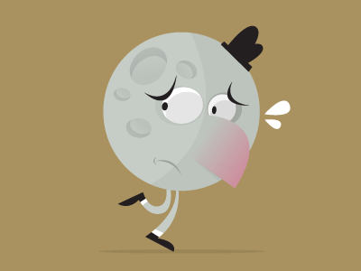 Moonwalking cartoon vector