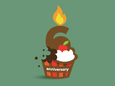 6years anniversary icon