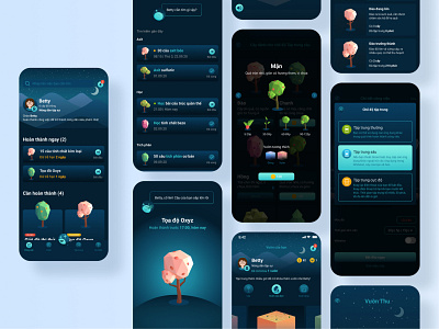 Grow - Task Management & Pomodor Focus App | UI Practice app design graphic design icon illustration ui