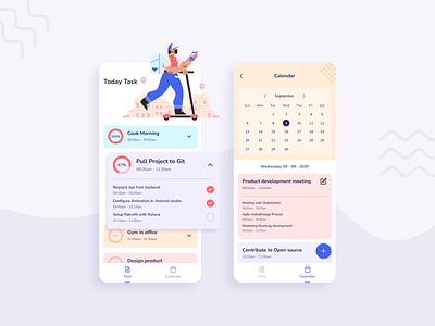 #Exploration - Task Management app design dashboad design illustration mobile mobile app mobile ui ui