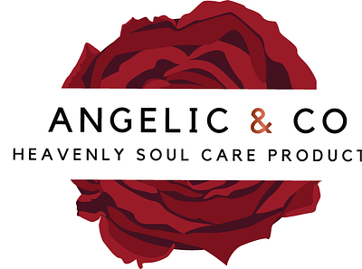 angelic & co update branding design flat illustration illustrator logo minimal type vector