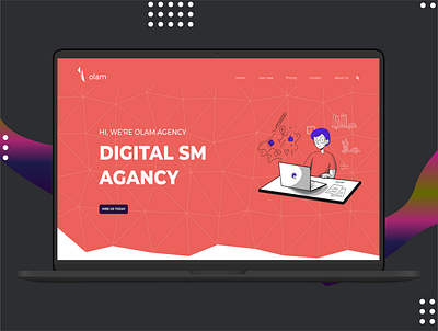 Uiheroes Web Agancy design illustration minimal ui ux web website