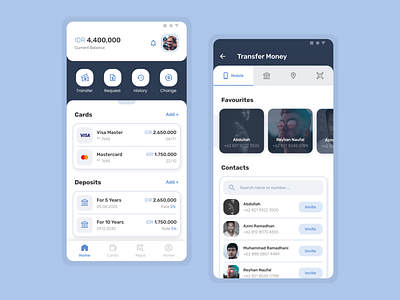 Mobile Banking App android android app banking banking app blue design finance finance app finances financial financial app mobile banking mobile ui security transfer trust ui uidesign uiuxdesign