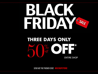 Black Friday black friday dicount mock up mokcup sales shop dicount