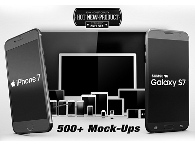 500 Screen Devices Mock Up Pack apple scene creator creator devices ios iphone iphone 8 iphone 8 plus iphone 9 mockup mock up mock ups mockup responsive