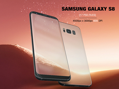 Samsung Galaxy S8 App & Skin Mockup